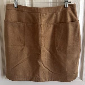Vineyard Vines Wool Blend Lightweight Lined Mini Skirt Caramel Sz. 8